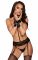 Комплект Kissable Bondage Kiss Set Black L/XL