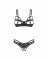 Комплект Obsessive Euridia 2-pcs crotchless set XL/2XL