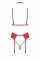 Комплект Kissable Bondage Kiss Set Red S/M