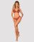 Комплект Obsessive Ms Merrilo 2-pcs set, M/L, м’який бюстгальтер та трусики з доступом і з помпоном