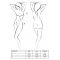 Комплект білизни Passion OFELIA SET OpenBra L/XL, white, стрінги, відкритий ліф, широкий пояс