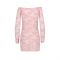 Прозора сорочка з довгим рукавом Passion YOLANDA CHEMISE XXL/XXXL, pink, трусики