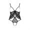 Боді монокіні з відкритими грудьми Passion JUSTINA BODY S/M, black