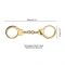 Наручники LOCKINK Pretty-sub Handcuffs, золотисті, металеві, можна відкрити без ключа