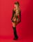 Прикраса на тіло Obsessive Lustique Black harness bra S/M/L