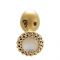 Металева анальна пробка LOCKINK SEVANDA Pearl Rose-shape Anal Plug, зі штучною перлиною
