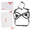 Портупея на грудь LOCKINK SEVANDA Queen Chest Harness with Removable Bra, чорна, зі знімними пестис