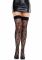 Панчохи Leg Avenue Worship Me Cross Net Thigh Highs One Size