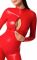 Комбінезон Noir Handmade F353 Red powerwetlook overall - 3XL