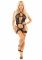 Комплект з гартерами Leg Avenue Heart Net Cami One Size, Black, трусики