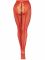 Стрип-колготки Leg Avenue Crotchless Net Tights with Heart Backseam, One Size, червоні, з доступом