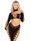 Комплект Leg Avenue Seamless Cut-Out Crop Top and Legging One Size Black