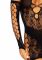 Мінісукня Leg Avenue Mini dress and matching gloves, One Size, чорна, мітенки в комплекті