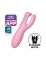 Кліторальний смарт-вібратор Satisfyer Threesome 4 Pink з трьома пальчиками