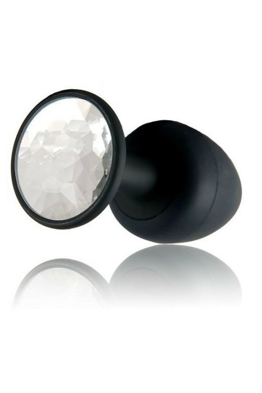 Анальна пробка Dorcel Geisha Plug Diamond M з кулькою всередині, створює вібрації, макс. діам. 3,2см