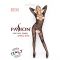 Бодістокінг Passion BS040 black, комбінезон з відкритими грудьми
