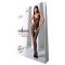 Бодістокінг Passion BS069 black, комбінезон, імітація панчіх і боді