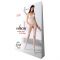 Бодістокінг Passion BS069 white, комбінезон, імітація панчох і боді