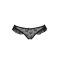 Трусики з оборками Passion Exclusive DONIA THONG L/XL, black