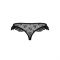 Трусики з оборками Passion Exclusive DONIA THONG XXL/XXXL, black