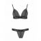 Комплект білизни Passion Exclusive GLAMISS SET L/XL, black