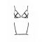 Відкритий бюстгальтер-стрепи Passion Exclusive NICKY BRA S/M, black