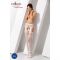 Сексуальні колготки-бодістокінги Passion S022 One Size, White, імітація панчіх і пояса з гартерами