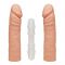 Фалоімітатор подвійний Doc Johnson The D - Double D - 16 Inch - ULTRASKYN, діаметр 4,4 см, Vack-U-Lo