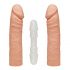 Фалоімітатор подвійний Doc Johnson The D - Double D - 16 Inch - ULTRASKYN, діаметр 4,4 см, Vack-U-Lo