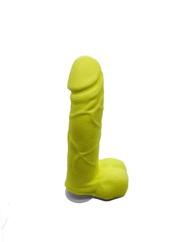 Мило у формі пеніса Чистий Кайф Yellow size M, крафтове мило-член, натуральне