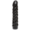 Дилдо Doc Johnson CodeBlack - 8 Inch Raging Vac-U-Lock із стимулювальним рельєфом, діаметр 3,8 см