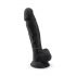 Фалоімітатор SilexD Johnny Black (MODEL 1 size 7in), двошаровий, силікон + Silexpan, діаметр 3,8см