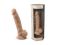 Фалоімітатор SilexD Vetus Flesh (MODEL 1 size 8in), двошаровий, силікон + Silexpan, діаметр 4,2см