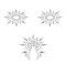 Пестіс з кристалів Petits Joujoux Gloria set of 3 - Silver, прикраса на груди та вульву