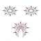 Пестіс з кристалів Petits Joujoux Gloria set of 3 - Black/Pink, прикраса на груди та вульву