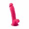 Фалоімітатор SilexD Johnny Pink (MODEL 1 size 7in), двошаровий, силікон + Silexpan, діаметр 3,8см