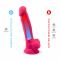 Фалоімітатор SilexD Johnny Pink (MODEL 1 size 7in), двошаровий, силікон + Silexpan, діаметр 3,8см