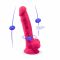 Фалоімітатор SilexD Johnny Pink (MODEL 1 size 7in), двошаровий, силікон + Silexpan, діаметр 3,8см