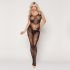 Ажурний бодістокінг з вирізами "Клео" Black One Size