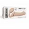Безремінний страпон з вібрацією Strap-On-Me Vibrating Flesh L, діаметр 4,2 см, пульт ДК, регульований