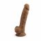 Фалоімітатор SilexD Johnny Caramel (MODEL 1 size 7in), двошаровий, силікон + Silexpan, діаметр 3,8см