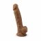 Фалоімітатор SilexD Johnny Caramel (MODEL 1 size 7in), двошаровий, силікон + Silexpan, діаметр 3,8см