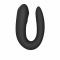 Смарт-вібратор для пар Satisfyer Double Joy Black із широким кліторальним стимулятором