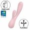Смарт вібратор-кролик Satisfyer Mono Flex Mauve, 2 мотори, керування через інтернет