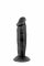 Фалоімітатор із присоскою Real Body — Real Zack Black, TPE, діаметр 3,7 см