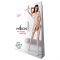 Бодістокінг з імітацією панчіх і ажурною вставкою Passion BS072 white
