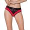 Трусики з широкою гумкою і мереживом Passion PS001 PANTIES L, red-black