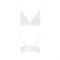 Еластичний топ з мереживом Passion PS001 TOP S, white