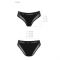 Трусики з прозорою вставкою Passion PS002 PANTIES XL, black