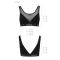 Топ з прозорою вставкою Passion PS002 TOP L, black
